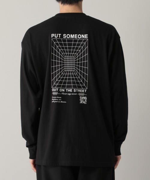 PBLIM(ページボーイリム)の「【PAGEBOYLIM】サイバースペースロンTシャツ /プリントロンT(Tシャツ/カットソー・レディース・ホワイト/ブラック/ブルー・M/XL)」の10枚目の写真