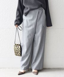 ソリッドベルテッドパンツ