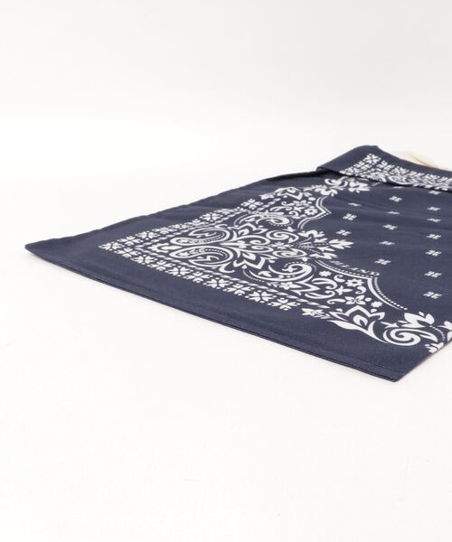 ALLAND（オルランド）の「ALLAND/オルランド バンダナ柄エコバッグ BANDANA BAG（エコバッグ/サブバッグ・メンズ・ブラック×ホワイト/ブラック系その他/ブラウン系その他/ブルー系その他/ブルー系その他2/ブルー系その他3・FREE）」の10枚目の写真