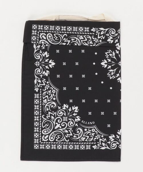 ALLAND（オルランド）の「ALLAND/オルランド バンダナ柄エコバッグ BANDANA BAG（エコバッグ/サブバッグ・メンズ・ブラック×ホワイト/ブラック系その他/ブラウン系その他/ブルー系その他/ブルー系その他2/ブルー系その他3・FREE）」の19枚目の写真