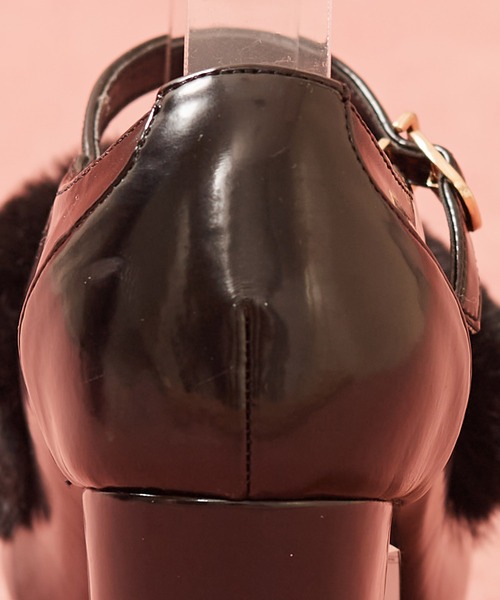 TITTY&CO.（ティティーアンドコー）の「ポイントファーパンプス  