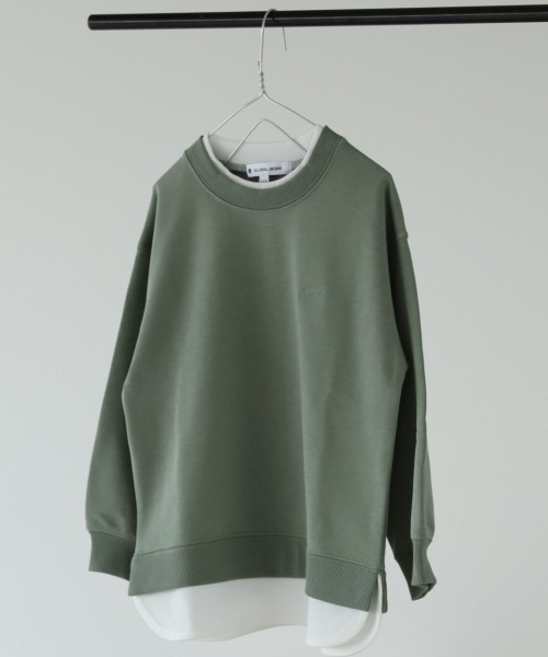 GLOBAL WORK（グローバルワーク）の「【キッズ】速乾DRYレイヤード/918336（Tシャツ/カットソー・キッズ・ダークグレー/サックスブルー/ブラック/ライトグリーン/アイボリー・100cm/140cm/130cm/110cm/120cm）」の4枚目の写真