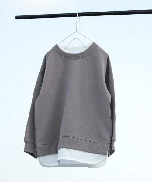 GLOBAL WORK（グローバルワーク）の「【キッズ】速乾DRYレイヤード/918336（Tシャツ/カットソー・キッズ・ダークグレー/サックスブルー/ブラック/ライトグリーン/アイボリー・100cm/140cm/130cm/110cm/120cm）」の2枚目の写真