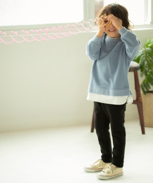 GLOBAL WORK（グローバルワーク）の「【キッズ】速乾DRYレイヤード/918336（Tシャツ/カットソー・キッズ・ダークグレー/サックスブルー/ブラック/ライトグリーン/アイボリー・100cm/140cm/130cm/110cm/120cm）」の7枚目の写真