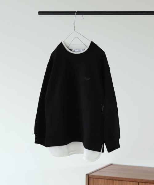 GLOBAL WORK（グローバルワーク）の「【キッズ】速乾DRYレイヤード/918336（Tシャツ/カットソー・キッズ・ダークグレー/サックスブルー/ブラック/ライトグリーン/アイボリー・100cm/140cm/130cm/110cm/120cm）」の9枚目の写真