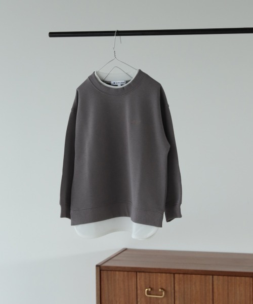 GLOBAL WORK（グローバルワーク）の「【キッズ】速乾DRYレイヤード/918336（Tシャツ/カットソー・キッズ・ダークグレー/サックスブルー/ブラック/ライトグリーン/アイボリー・100cm/140cm/130cm/110cm/120cm）」の10枚目の写真