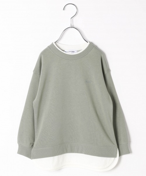 GLOBAL WORK（グローバルワーク）の「【キッズ】速乾DRYレイヤード/918336（Tシャツ/カットソー・キッズ・ダークグレー/サックスブルー/ブラック/ライトグリーン/アイボリー・100cm/140cm/130cm/110cm/120cm）」の14枚目の写真