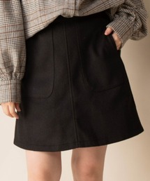 Mysa&Liina | フェイクウール台形スカート(スカート)
