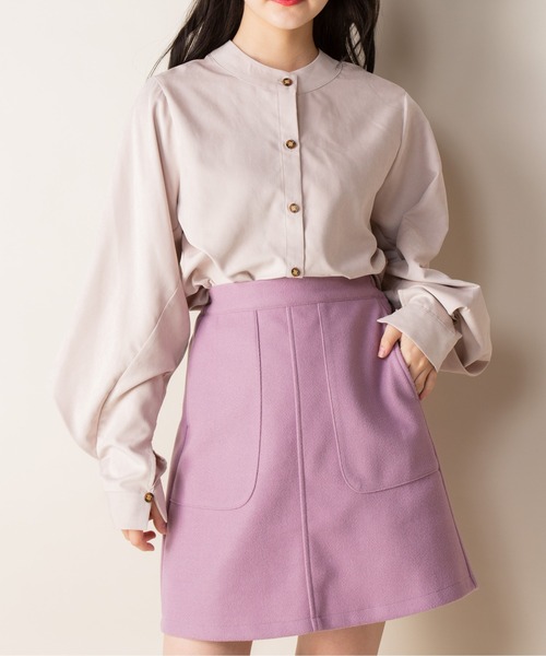 Mysa&Liina（ミーサリーナ）の「台形ミニスカート（スカート・レディース・ブラック/ピンク/A/B/キナリ・M）」の15枚目の写真