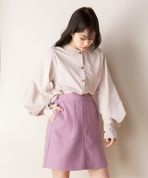 Mysa&Liina（ミーサリーナ）の「台形ミニスカート（スカート・レディース・ブラック/ピンク/A/B/キナリ・M）」の14枚目の写真