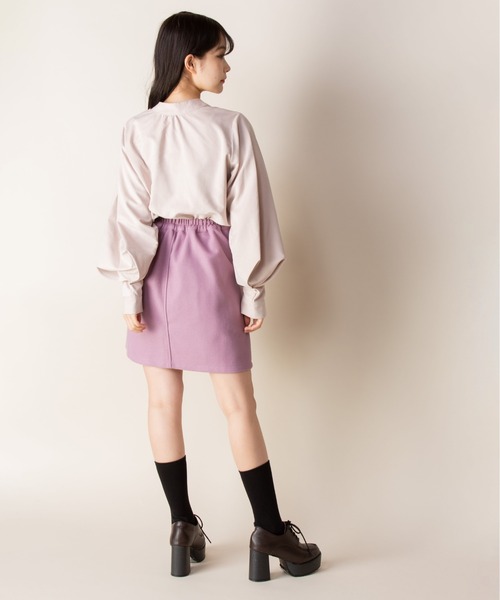 Mysa&Liina（ミーサリーナ）の「台形ミニスカート（スカート・レディース・ブラック/ピンク/A/B/キナリ・M）」の13枚目の写真