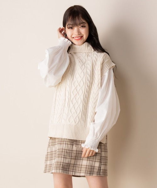 Mysa&Liina（ミーサリーナ）の「台形ミニスカート（スカート・レディース・ブラック/ピンク/A/B/キナリ・M）」の11枚目の写真