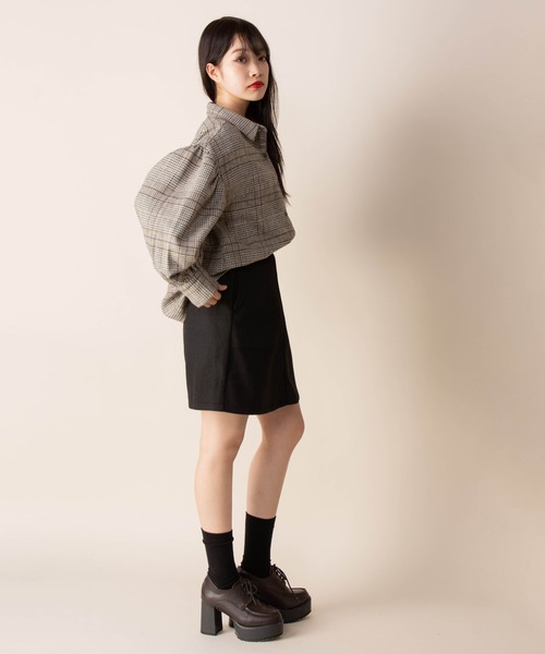 Mysa&Liina（ミーサリーナ）の「台形ミニスカート（スカート・レディース・ブラック/ピンク/A/B/キナリ・M）」の21枚目の写真