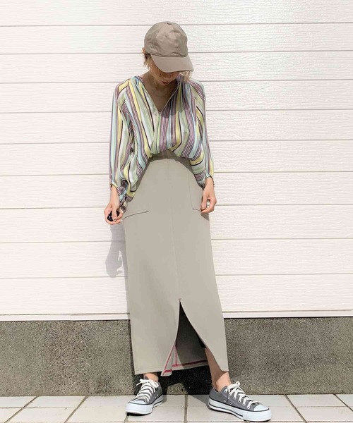 Q（キュー）の「ナイロンキャップ（キャップ・レディース・ブラック/ベージュ・ONE SIZE）」の6枚目の写真