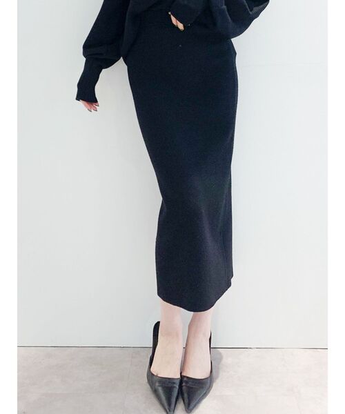 GYDA(ジェイダ)の「スリットタイトスカート(スカート・レディース・ブラック/ベージュ/オフホワイト・FREE)」の3枚目の写真