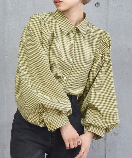 tiptop（ティップトップ）の「レース襟付き2wayブラウス（シャツ/ブラウス・レディース・オフホワイト/A/ブラック/グリーン/ブルー/ラベンダー/B/C/F・FREE）」の7枚目の写真