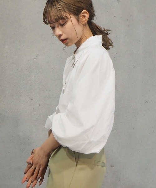 tiptop（ティップトップ）の「レース襟付き2wayブラウス（シャツ/ブラウス・レディース・オフホワイト/A/ブラック/グリーン/ブルー/ラベンダー/B/C/F・FREE）」の21枚目の写真