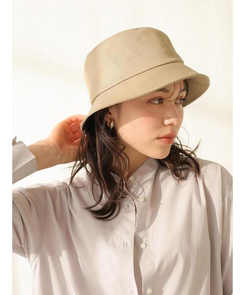 earth music&ecology（アースミュージックアンドエコロジー）の「ツイルバケットハット ＊（ハット・レディース・ブラック/ベージュ・FREE）」の7枚目の写真