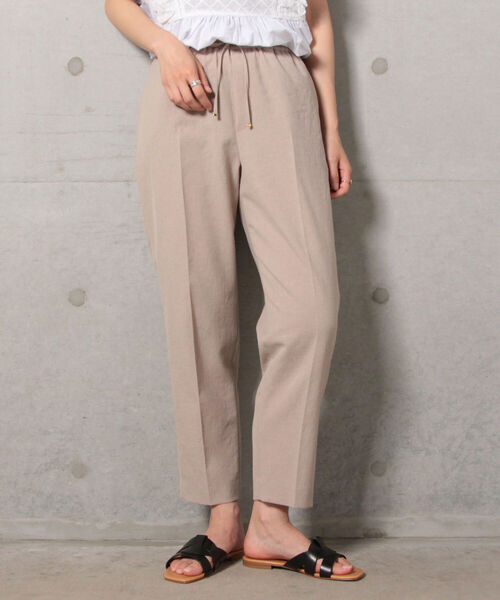 fredy emue（フレディエミュ）の「[新色追加]ストレッチツイルテーパードパンツ（その他パンツ・レディース・ブラック/ピンク/ネイビー/イエロー/ベージュ/ダークブラウン/グリーン系その他・36/40/34/38）」の10枚目の写真