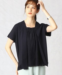 Comme　Ca　Mature（コムサマチュア）の「天竺×レース　カットソー（Tシャツ/カットソー）」
