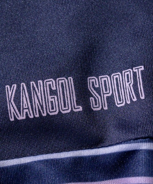 KANGOL SPORT(カンゴールスポーツ)の「【30】〔KANGOL SPORT/カンゴールスポーツ〕ハイネック DRYボーダー ハーフZIP7分袖プルオーバー(Tシャツ/カットソー・レディース・グレー/ネイビー/グリーン/ピンク・LARGE/MEDIUM/X-LARGE)」の8枚目の写真