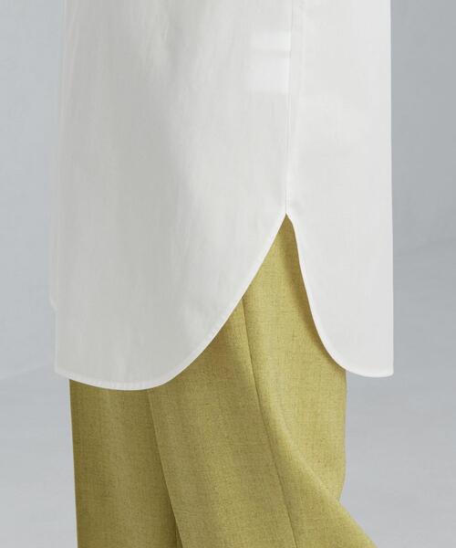 green label relaxing（グリーンレーベルリラクシング）の「FFC デザイン ヨーク フレンチスリーブ シャツ（シャツ/ブラウス・レディース・ライラック/コバルトブルー/ライム/ダークグレー/オフホワイト・FREE）」の12枚目の写真