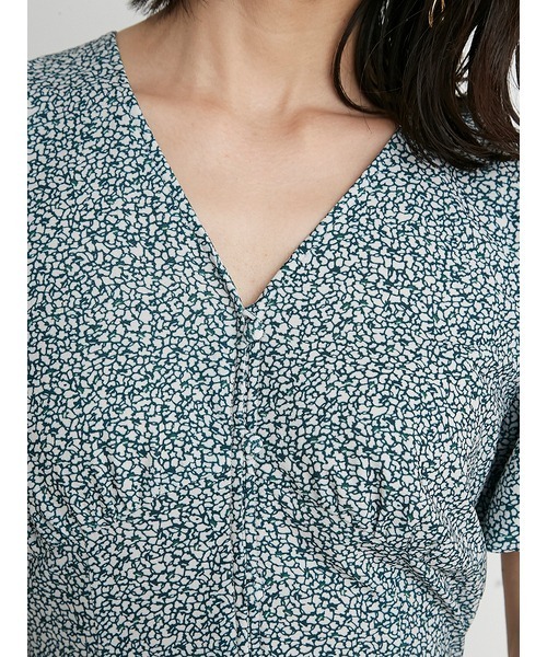 SNIDEL（スナイデル）の「フロントボタンプリントナローワンピース  