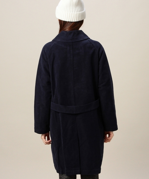 BEAUTY&YOUTH UNITED ARROWS（ビューティーアンドユースユナイテッドアローズ）の「BYBC DANTON モールスキンロングコート◆（その他アウター・レディース・ベージュ/ネイビー・34）」の7枚目の写真