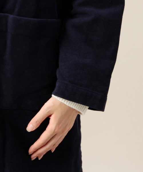 BEAUTY&YOUTH UNITED ARROWS（ビューティーアンドユースユナイテッドアローズ）の「BYBC DANTON モールスキンロングコート◆（その他アウター・レディース・ベージュ/ネイビー・34）」の16枚目の写真