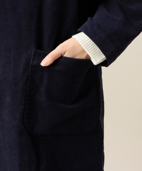 BEAUTY&YOUTH UNITED ARROWS（ビューティーアンドユースユナイテッドアローズ）の「BYBC DANTON モールスキンロングコート◆（その他アウター・レディース・ベージュ/ネイビー・34）」の10枚目の写真