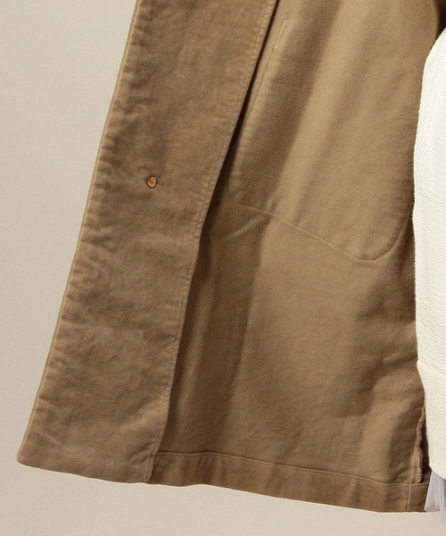 BEAUTY&YOUTH UNITED ARROWS（ビューティーアンドユースユナイテッドアローズ）の「BYBC DANTON モールスキンロングコート◆（その他アウター・レディース・ベージュ/ネイビー・34）」の5枚目の写真