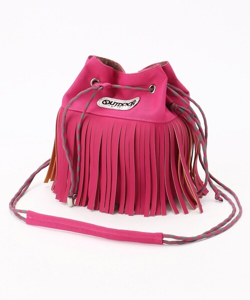 FREAK'S STORE(フリークスストア)の「OUTDOOR PRODUCTS × FREAK'S STORE/アウトドアプロダクツ 別注ミニフリンジショルダーバッグ(ショルダーバッグ・レディース・ベージュ/ピンク/ブラック・ONE SIZE)」の14枚目の写真