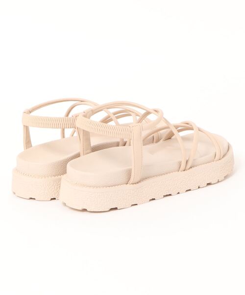 Factor=（ファクターイコール）の「コードレースアップ厚底フラットサンダル（サンダル・レディース・ブラック/アイボリー・S/M/L）」の13枚目の写真