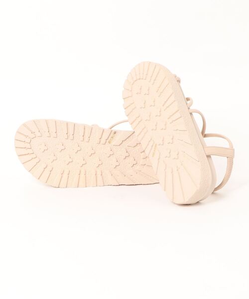 Factor=（ファクターイコール）の「コードレースアップ厚底フラットサンダル（サンダル・レディース・ブラック/アイボリー・S/M/L）」の14枚目の写真