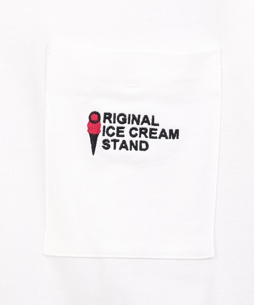 tk.TAKEO KIKUCHI（ティーケータケオキクチ）の「◆ICE CREAM PHOTOバックプリントTシャツ（ユニセックスアイテム）（Tシャツ/カットソー・メンズ・ホワイト/ライトブルー/ブラック/レモンイエロー/ライトグリーン系・01/02/03）」の18枚目の写真