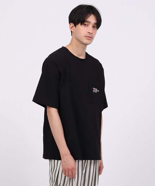 tk.TAKEO KIKUCHI（ティーケータケオキクチ）の「◆ICE CREAM PHOTOバックプリントTシャツ（ユニセックスアイテム）（Tシャツ/カットソー・メンズ・ホワイト/ライトブルー/ブラック/レモンイエロー/ライトグリーン系・01/02/03）」の10枚目の写真