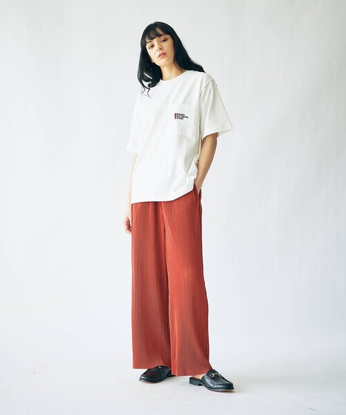 tk.TAKEO KIKUCHI（ティーケータケオキクチ）の「◆ICE CREAM PHOTOバックプリントTシャツ（ユニセックスアイテム）（Tシャツ/カットソー・メンズ・ホワイト/ライトブルー/ブラック/レモンイエロー/ライトグリーン系・01/02/03）」の14枚目の写真