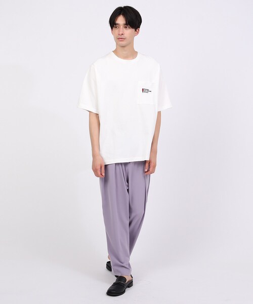 tk.TAKEO KIKUCHI（ティーケータケオキクチ）の「◆ICE CREAM PHOTOバックプリントTシャツ（ユニセックスアイテム）（Tシャツ/カットソー・メンズ・ホワイト/ライトブルー/ブラック/レモンイエロー/ライトグリーン系・01/02/03）」の8枚目の写真