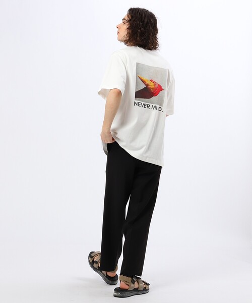 tk.TAKEO KIKUCHI（ティーケータケオキクチ）の「◆ICE CREAM PHOTOバックプリントTシャツ（ユニセックスアイテム）（Tシャツ/カットソー・メンズ・ホワイト/ライトブルー/ブラック/レモンイエロー/ライトグリーン系・01/02/03）」の17枚目の写真