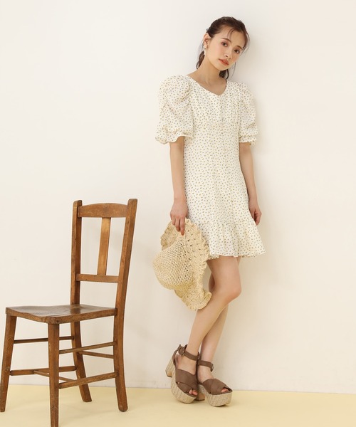 one after another NICE CLAUP(ワンアフターアナザーナイスクラップ)の「花柄アソートミニワンピース(ワンピース・レディース・ブルー系その他/パープル系その他/イエロー系その他・FREE)」の22枚目の写真