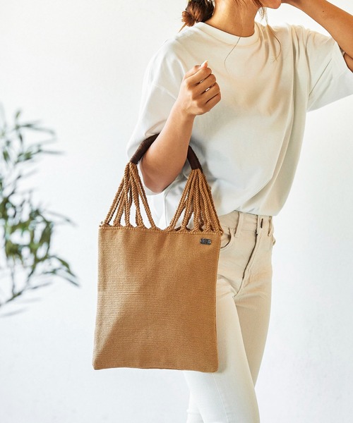 JARDIN DEL CIELO hammock Bag MEDIUM SOLID (ジャルディンデルシエロ )(ブラウン)(21SSJARDIN DEL CIELO9)