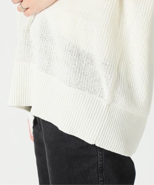 Spick & Span（スピックアンドスパン）の「裾アシンメトリーニットプルオーバー◆（ニット/セーター・レディース・ホワイト/グレー・FREE）」の19枚目の写真