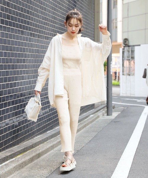 Heather（ヘザー）の「フラワージャガードパンツ 948597（その他