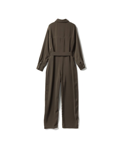 AMERICAN RAG CIE（アメリカンラグシー）の「サテンオールインワン（つなぎ/オールインワン・レディース・カーキ/グレイッシュベージュ・FREE）」の8枚目の写真