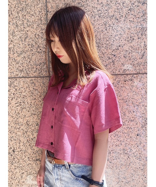 one way（ワンウェイ）の「【oneway Jeans】開襟ブラウス（シャツ/ブラウス・レディース・ホワイト/ブラック/ベージュ/パープル/ライトグリーン/ブラック系その他/ブラック系その他2・FREE）」の19枚目の写真