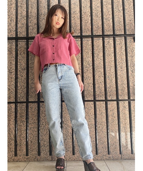one way（ワンウェイ）の「【oneway Jeans】開襟ブラウス（シャツ/ブラウス・レディース・ホワイト/ブラック/ベージュ/パープル/ライトグリーン/ブラック系その他/ブラック系その他2・FREE）」の21枚目の写真