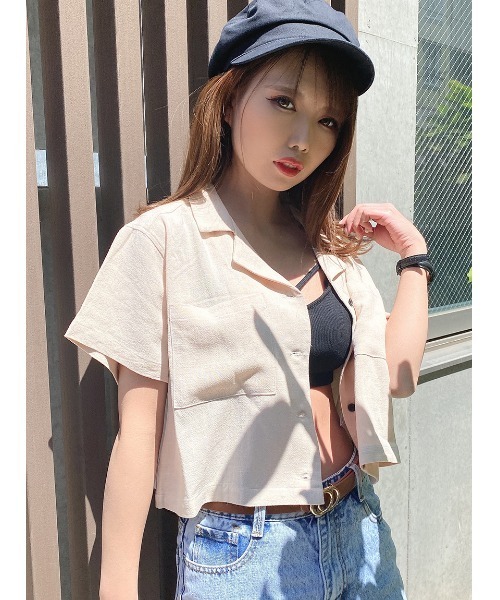 one way（ワンウェイ）の「【oneway Jeans】開襟ブラウス（シャツ/ブラウス・レディース・ホワイト/ブラック/ベージュ/パープル/ライトグリーン/ブラック系その他/ブラック系その他2・FREE）」の14枚目の写真