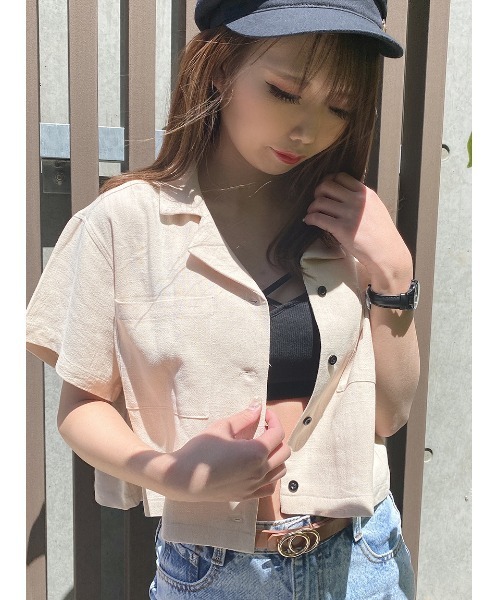 one way（ワンウェイ）の「【oneway Jeans】開襟ブラウス（シャツ/ブラウス・レディース・ホワイト/ブラック/ベージュ/パープル/ライトグリーン/ブラック系その他/ブラック系その他2・FREE）」の15枚目の写真