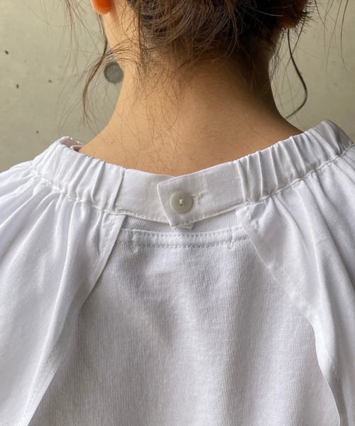 CAPRICIEUX LE'MAGE（カプリシューレマージュ）の「パフスリーブSET Tシャツ（Tシャツ/カットソー・レディース・ホワイト/ブラック・FREE）」の3枚目の写真