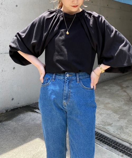 CAPRICIEUX LE'MAGE（カプリシューレマージュ）の「パフスリーブSET Tシャツ（Tシャツ/カットソー・レディース・ホワイト/ブラック・FREE）」の12枚目の写真